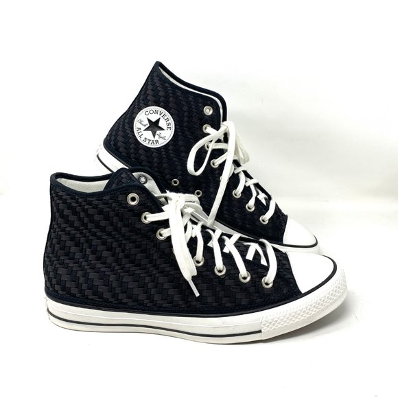 Converse Other - Converse Men's Size 171074C CTAS Woven Canvas Black High Top Cushioned Sneakers
